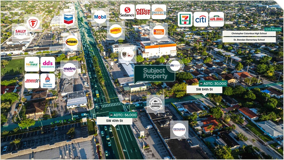 8401 SW 40th St, Miami, FL à vendre - Aérien - Image 2 de 3