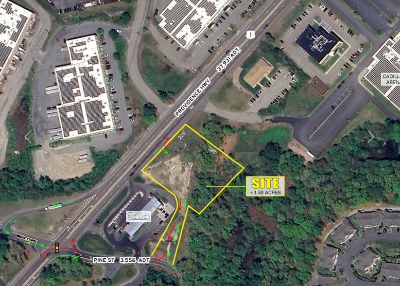 2160 Boston Providence hwy, Walpole, MA for lease - Aerial - Image 2 of 2