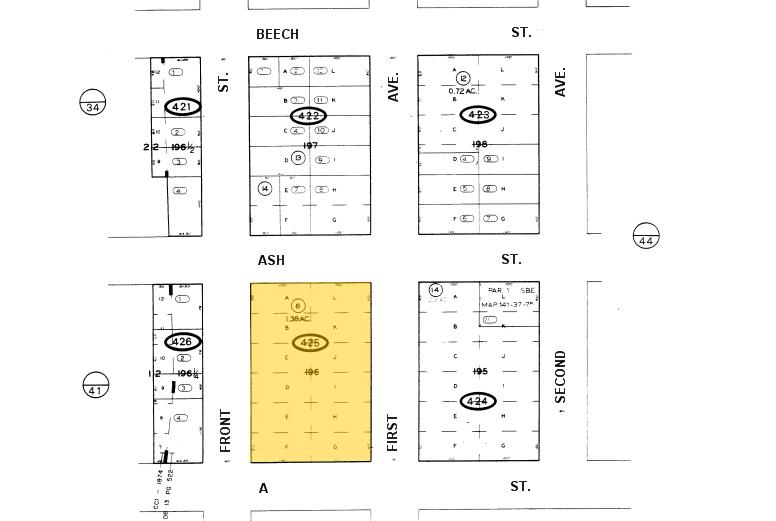 110 W A St, San Diego, CA à vendre - Plan cadastral - Image 1 de 1