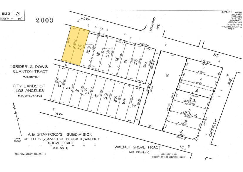 782-788 14th St, Los Angeles, CA à louer - Plan cadastral - Image 2 de 2
