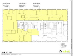 300 N Meridian St, Indianapolis, IN à louer Plan d’étage- Image 1 de 1