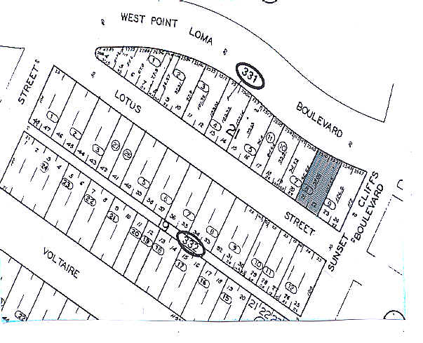 4811 W Point Loma Blvd, San Diego, CA à vendre - Plan cadastral - Image 3 de 3