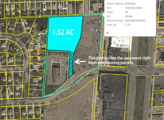 Plus de détails pour 3574-3760 Fort St, Lincoln Park, MI - Terrain à vendre