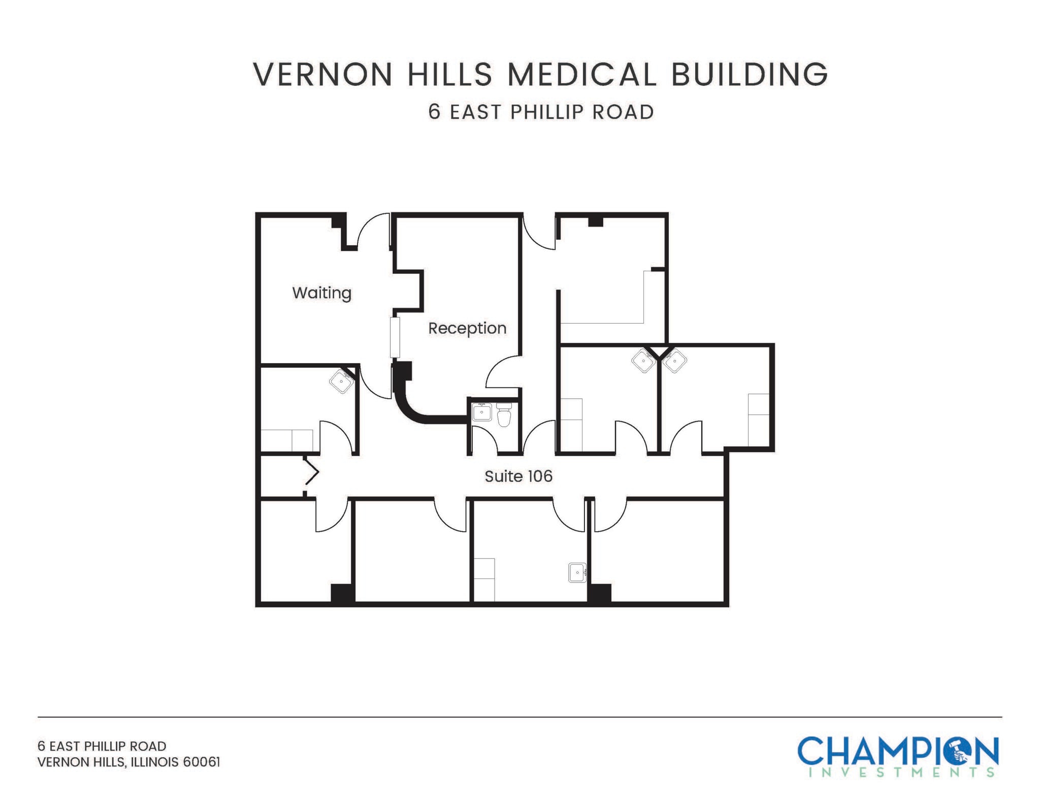 6 E Phillip Rd, Vernon Hills, IL for lease Floor Plan- Image 1 of 1