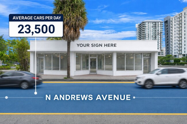 Plus de détails pour 412-416 N Andrews Ave, Fort Lauderdale, FL - Commerce de détail à louer