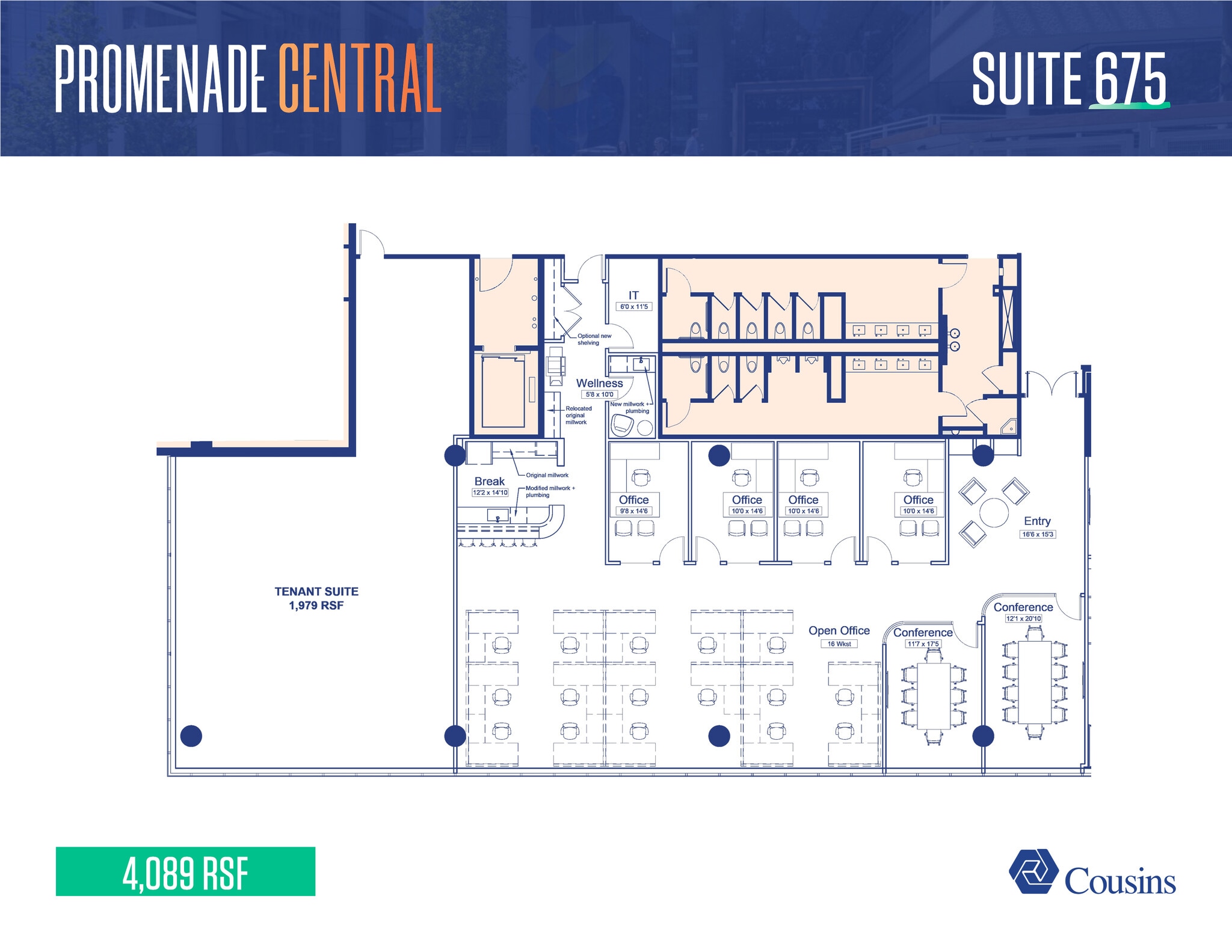 1200 Peachtree St NE, Atlanta, GA à louer Plan d’étage- Image 1 de 1