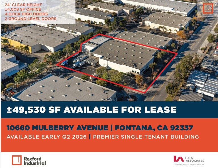10660 Mulberry Ave, Fontana, CA for lease - Building Photo - Image 1 of 7