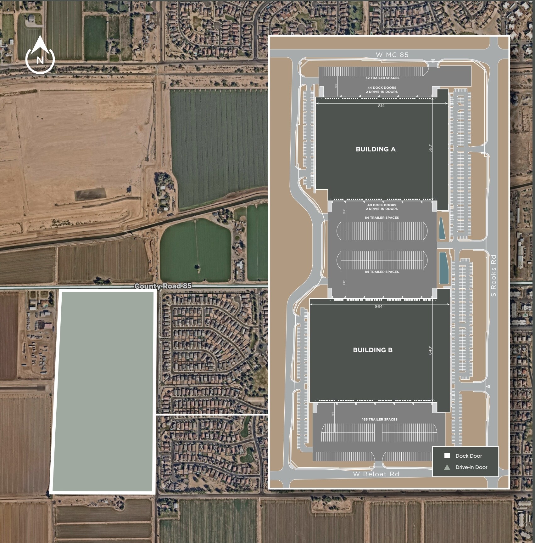 SWC MC 85 & Rooks Rd, Buckeye, AZ à louer Plan de site- Image 1 de 3