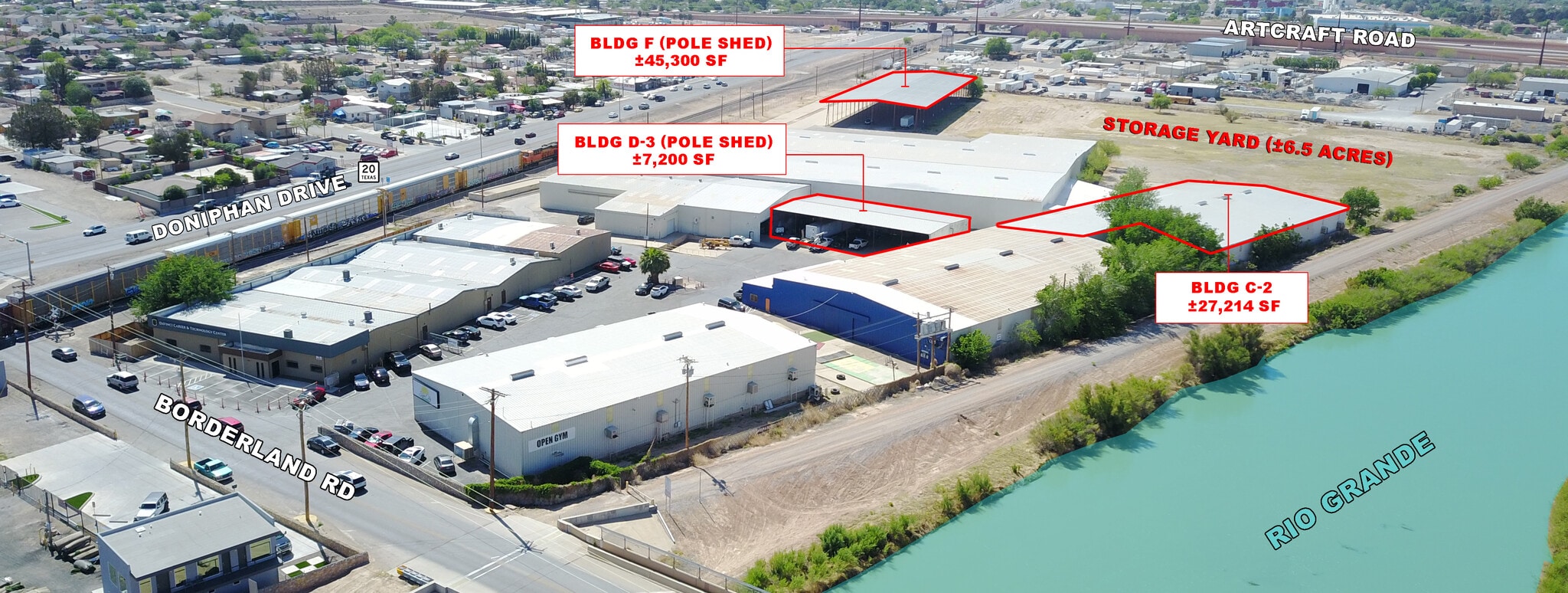 110 W Borderland Rd, El Paso, TX for lease Aerial- Image 1 of 11