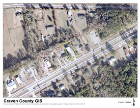 4422 US Highway 17 S, New Bern, NC - AERIAL  map view