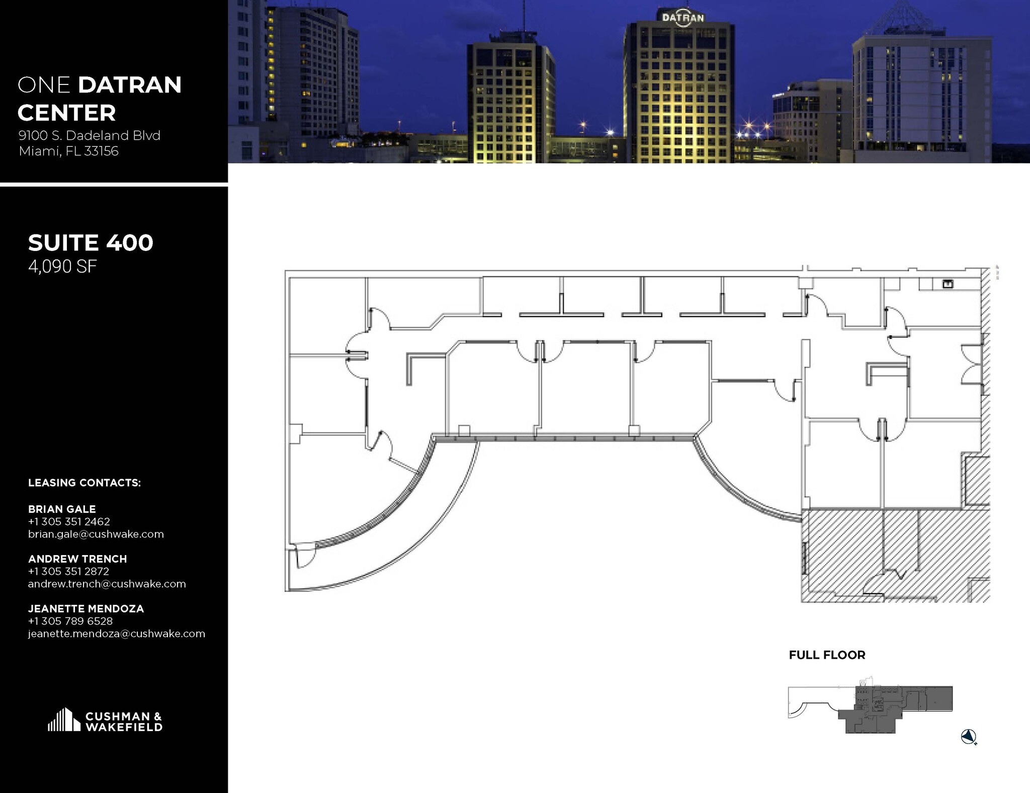 9130 S Dadeland Blvd, Miami, FL à louer Plan d’étage- Image 1 de 1