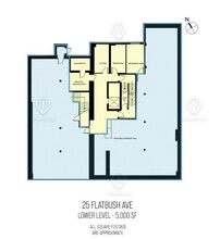 25 Flatbush Ave, Brooklyn, NY à louer Plan d  tage- Image 1 de 1