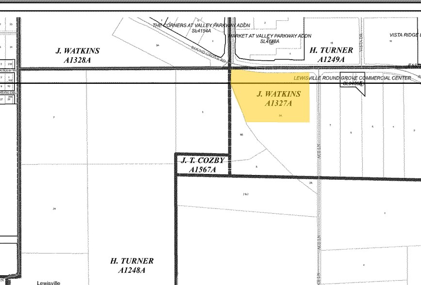 W Round Grove Rd, Lewisville, TX à vendre - Plan cadastral - Image 1 de 1