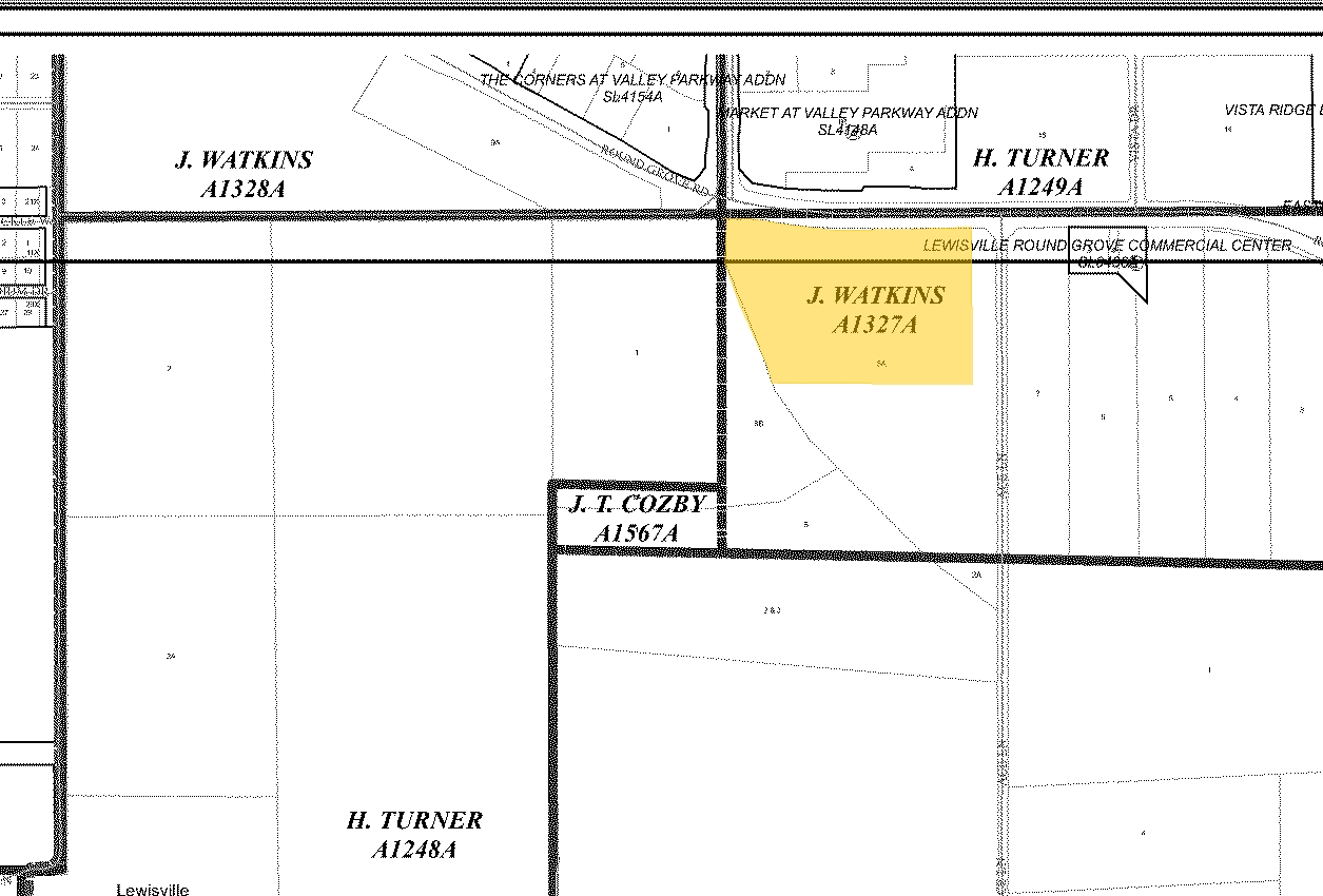 W Round Grove Rd, Lewisville, TX à vendre Plan cadastral- Image 1 de 1