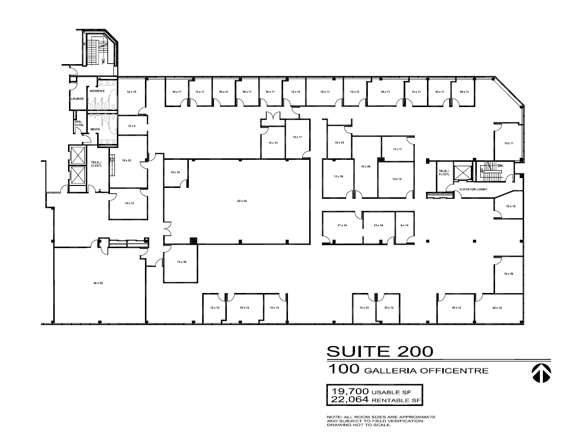 300 Galleria Officentre, Southfield, MI for lease Floor Plan- Image 1 of 2