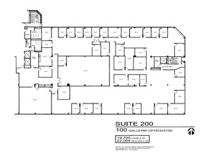 300 Galleria Officentre, Southfield, MI for lease Floor Plan- Image 1 of 2