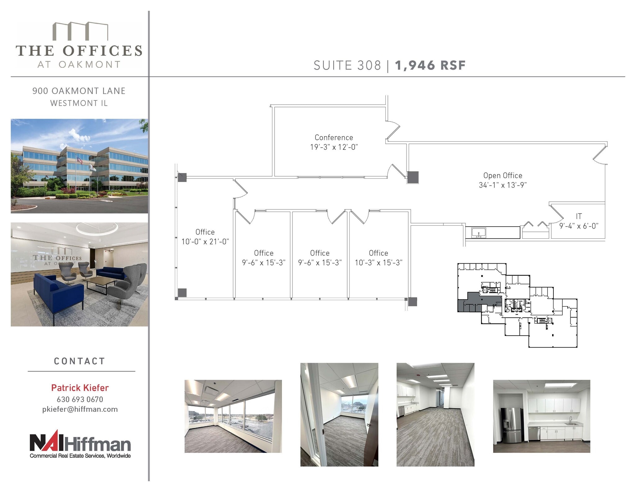 900 Oakmont Ln, Westmont, IL for lease Floor Plan- Image 1 of 6