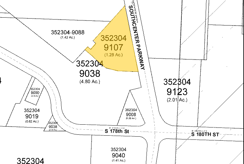 17855 Southcenter Pky, Tukwila, WA à louer - Plan cadastral - Image 2 de 5