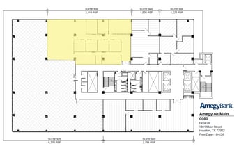 1801 Main St, Houston, TX à louer Plan d’étage- Image 1 de 1