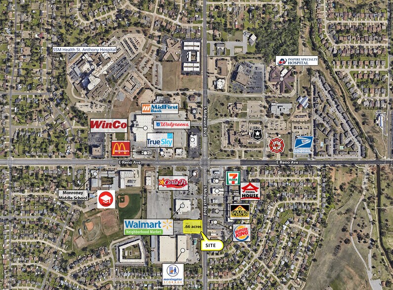 301 S Midwest Blvd, Oklahoma City, OK à vendre - Aérien - Image 3 de 3
