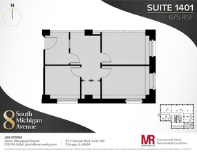 8 S Michigan Ave, Chicago, IL à louer Plan d  tage- Image 1 de 4