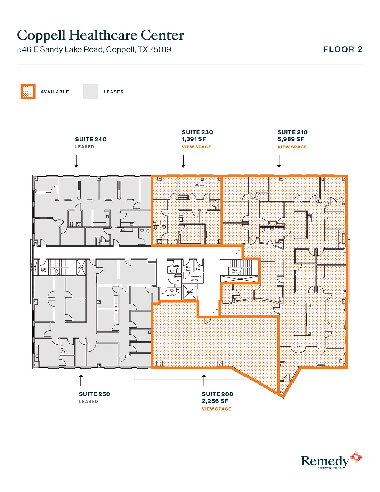 546 E Sandy Lake Rd, Coppell, TX à louer Plan d’étage- Image 1 de 1