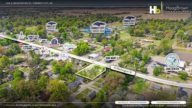 1220 N Washington St, Forrest City, AR - Aerial map view - Image1
