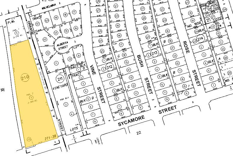 701-797 E Sycamore St, Anaheim, CA for lease - Plat Map - Image 2 of 14