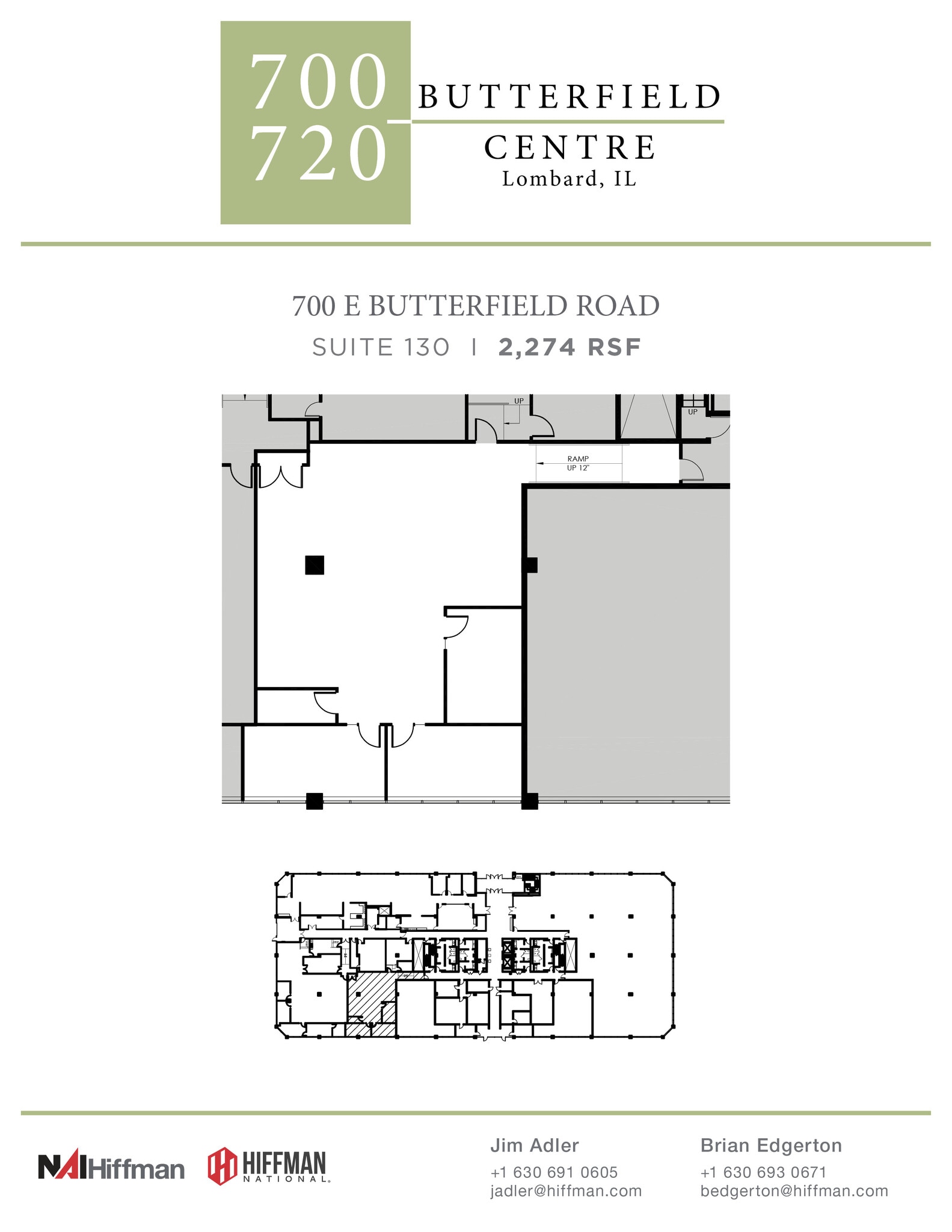 700 E Butterfield Rd, Lombard, IL à louer Plan d’étage- Image 1 de 1