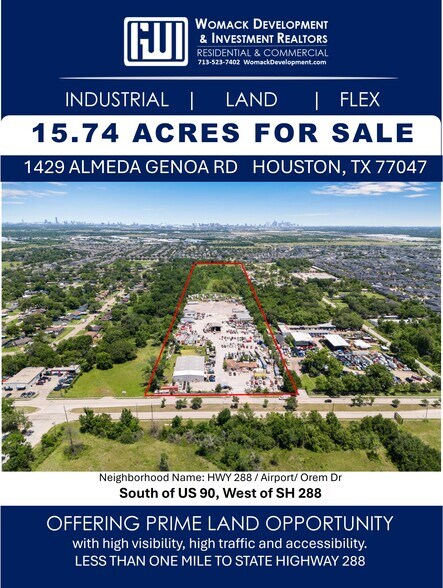 1429 Almeda Genoa Rd, Houston, TX à vendre - Photo du bâtiment - Image 1 de 1