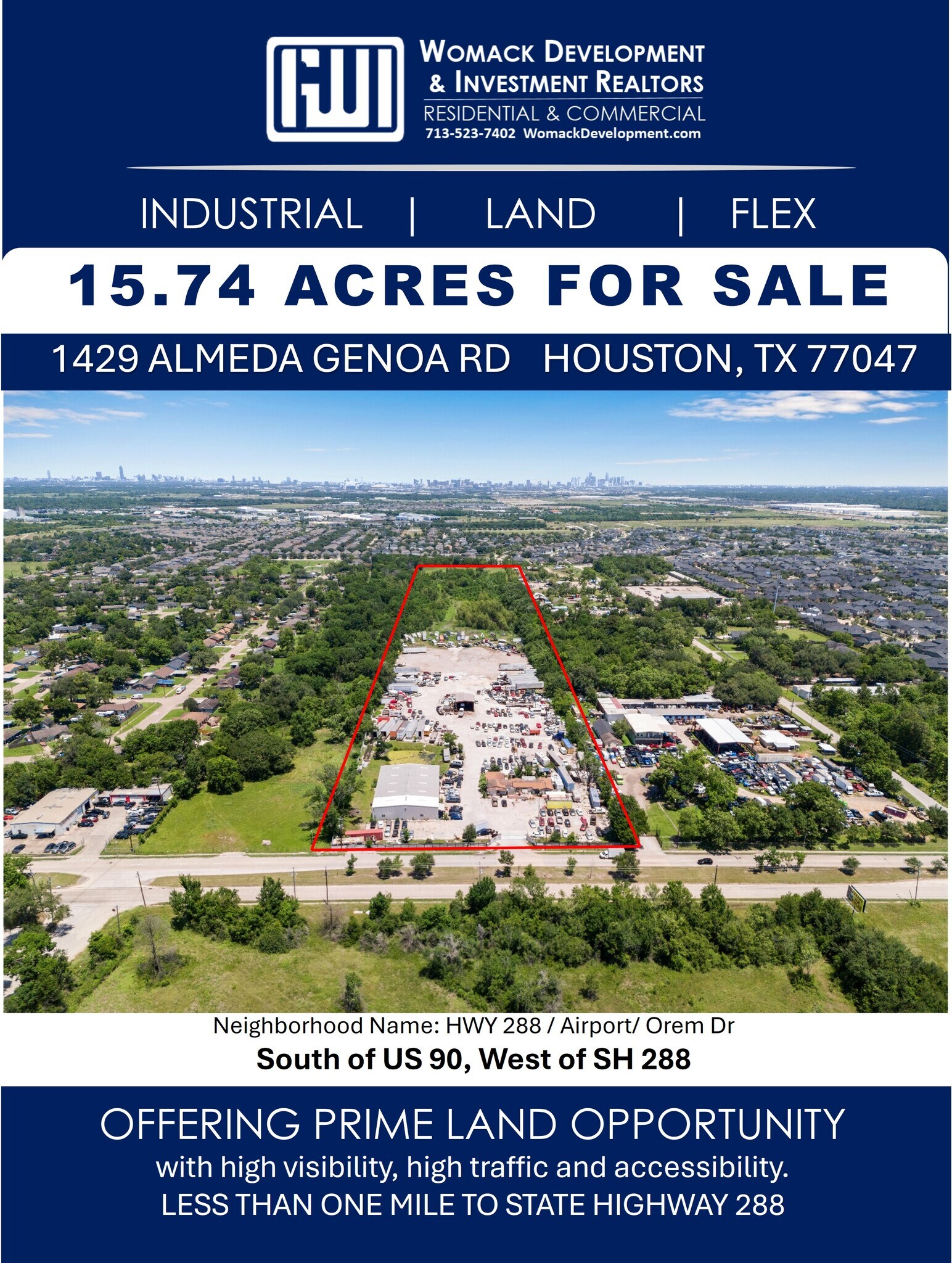 1429 Almeda Genoa Rd, Houston, TX à vendre Photo du bâtiment- Image 1 de 2