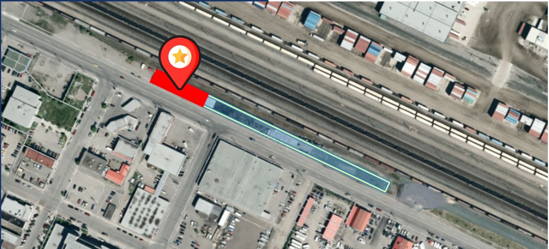990-1000 1st Ave, Prince George, BC for lease Aerial- Image 1 of 1