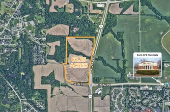 Seibert Rd & Rt 158, Shiloh, IL - Aérien Vue de la carte - Image1