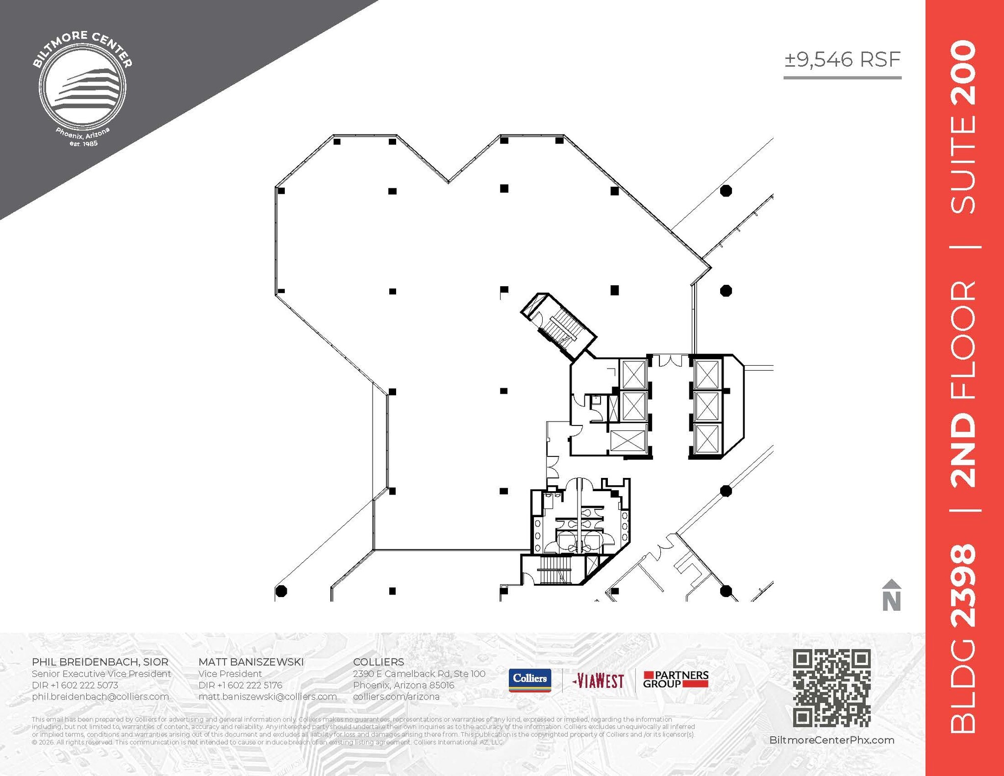 2398 E Camelback Rd, Phoenix, AZ à louer Plan d’étage- Image 1 de 1