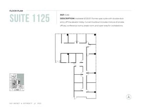 110 W A St, San Diego, CA à louer Plan d’étage- Image 1 de 1