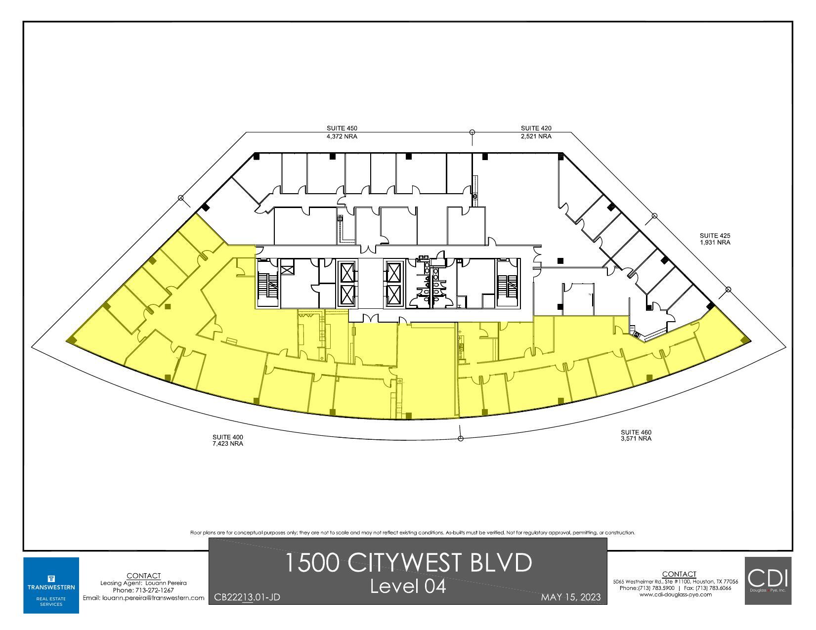 1500 Citywest Blvd, Houston, TX for lease Floor Plan- Image 1 of 1