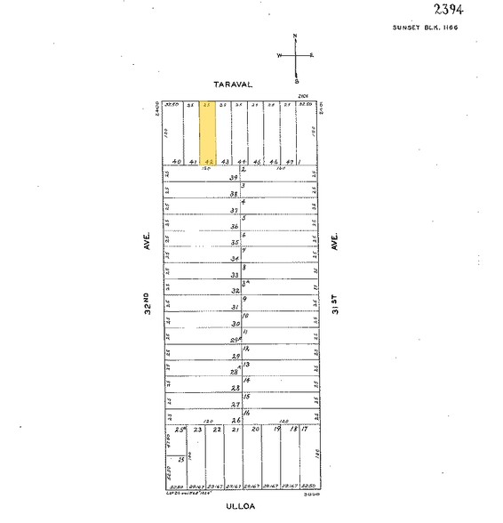 2139 Taraval St, San Francisco, CA à vendre - Plan cadastral - Image 3 de 15