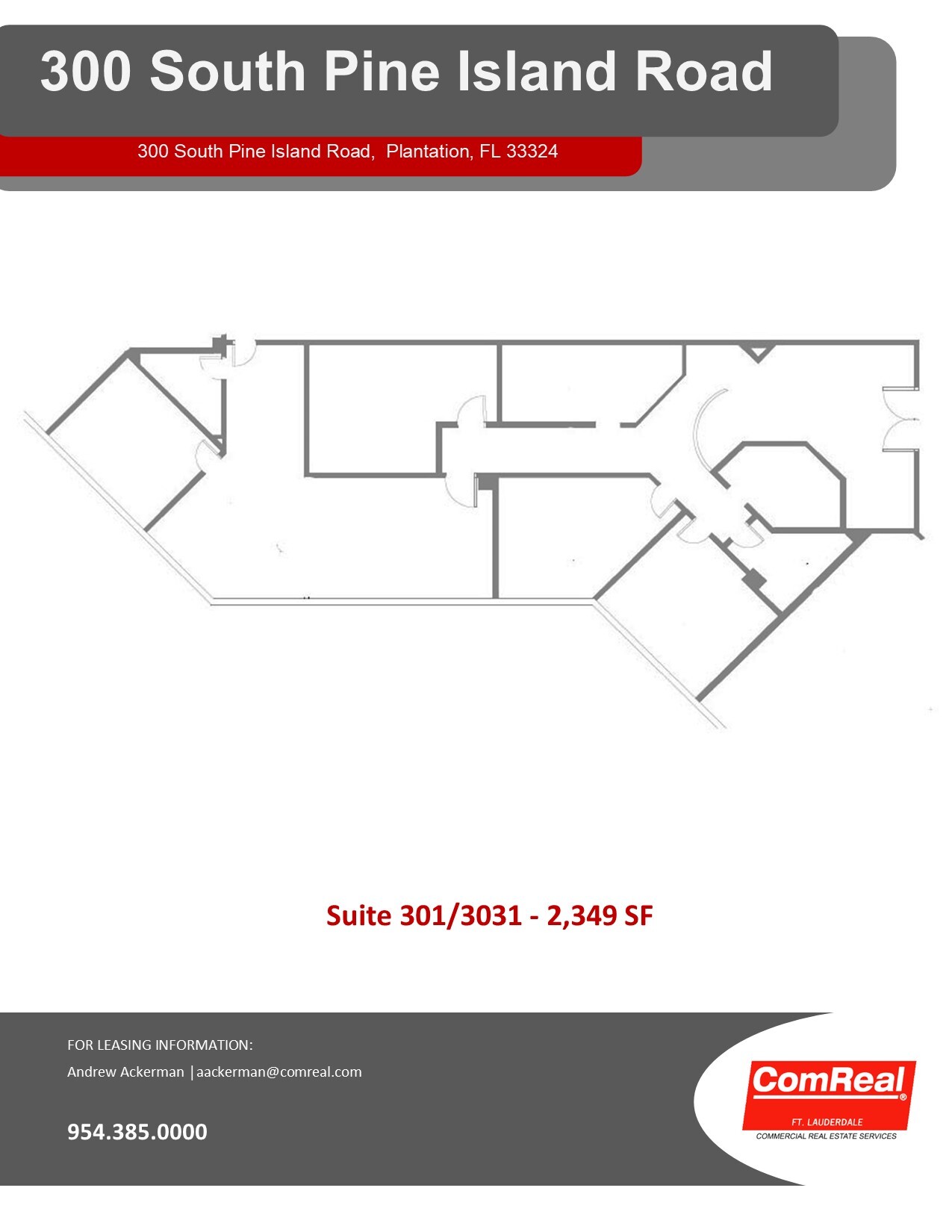 300 S Pine Island Rd, Plantation, FL à louer Plan d  tage- Image 1 de 1