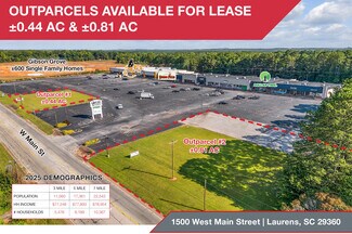 Plus de détails pour 00 W Main St, Laurens, SC - Terrain à louer