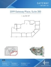 2033 Gateway Pl, San Jose, CA à louer Plan d’étage- Image 1 de 1