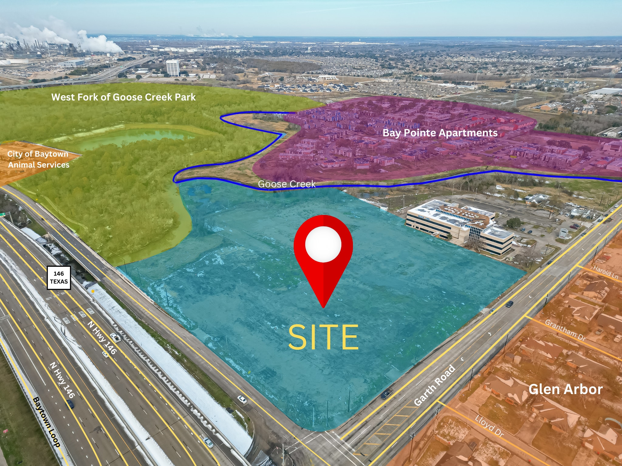 2800 Garth Rd, Baytown, TX à vendre Photo du bâtiment- Image 1 de 6