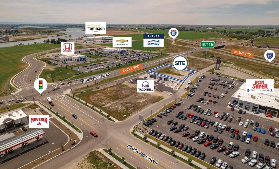 3244 S Fork Blvd, Idaho Falls, ID à louer - Aérien - Image 2 de 5