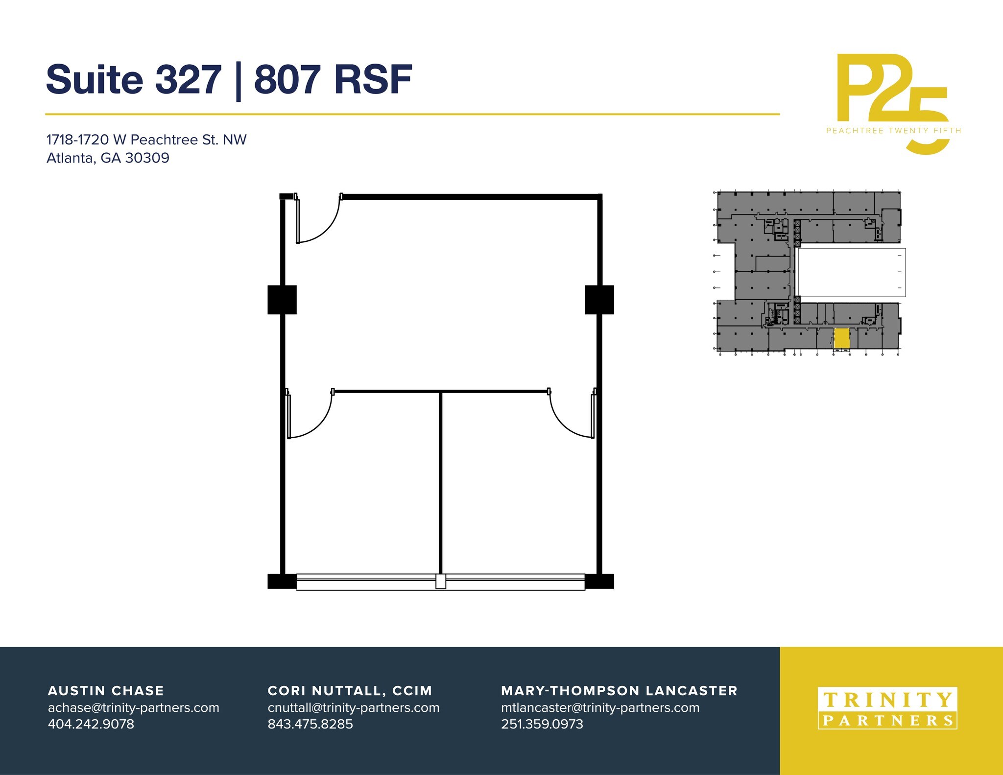 1718-1720 NW Peachtree St, Atlanta, GA à louer Plan de site- Image 1 de 1
