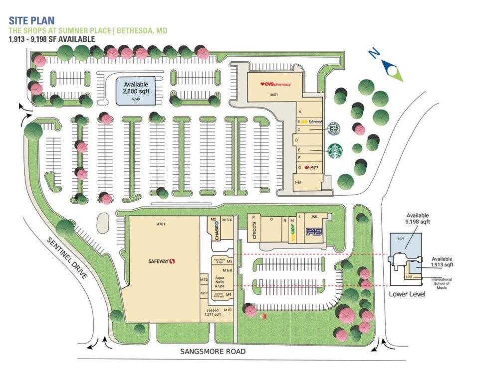 4611-4701 Sangamore Rd, Bethesda, MD for lease Site Plan- Image 1 of 1