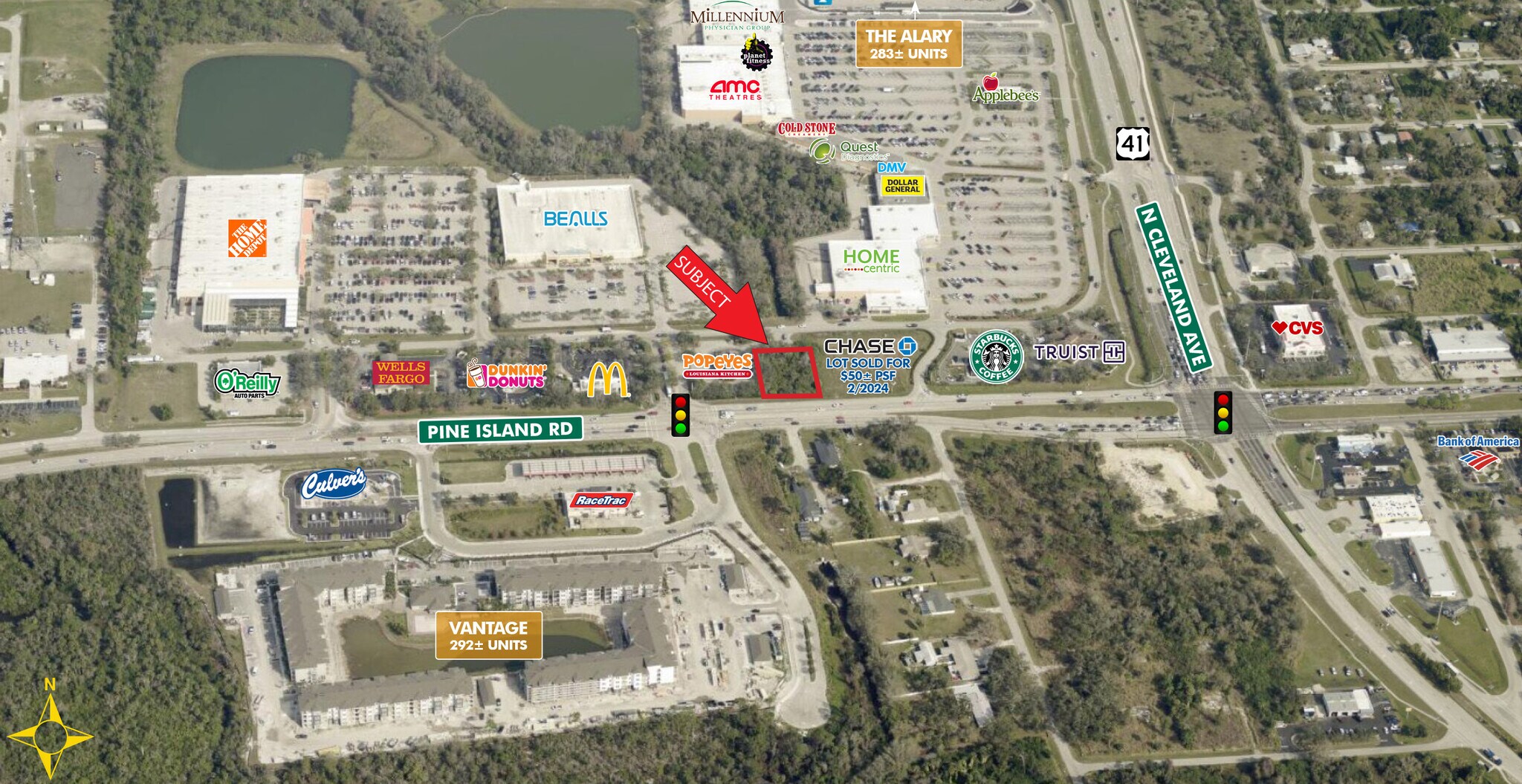 3121 Pine Island Rd, Cape Coral, FL à vendre Aérien- Image 1 de 2