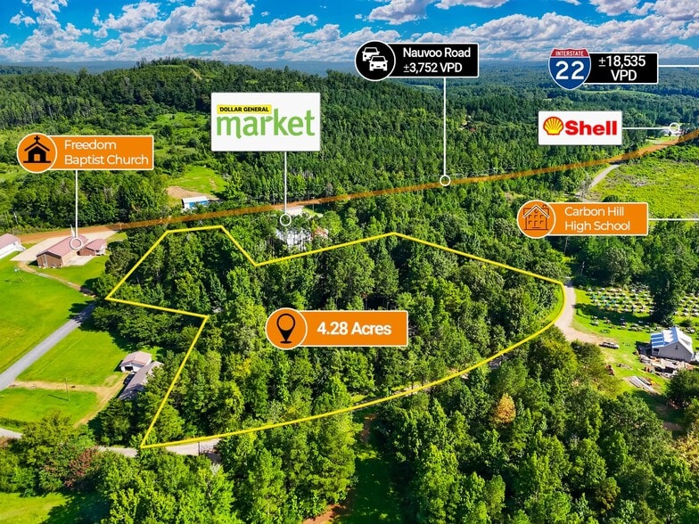 adj. to 1624 Nauvoo Road, Carbon Hill, AL for sale - Building Photo - Image 2 of 5