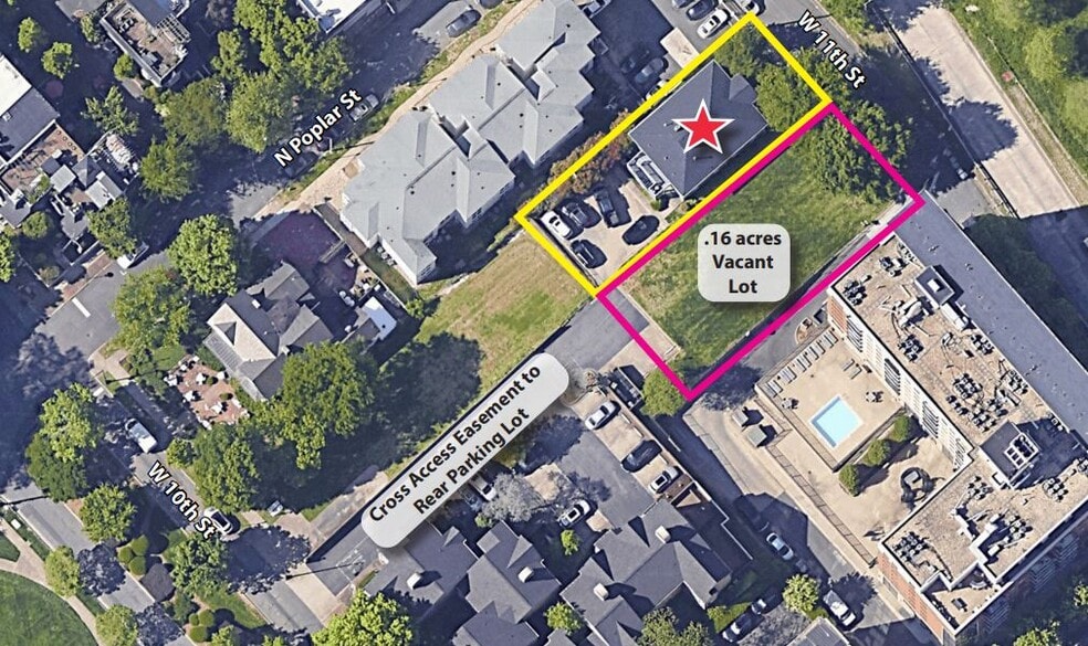 217 & 221 W 11th St, Charlotte, NC for sale - Aerial - Image 2 of 8