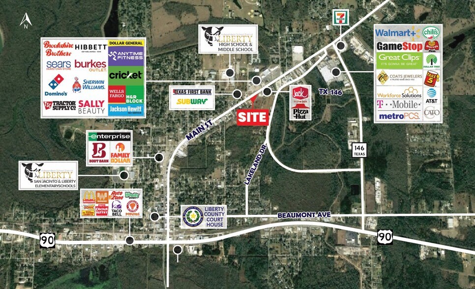 2214 N Main St, Liberty, TX à vendre - Photo du bâtiment - Image 2 de 7