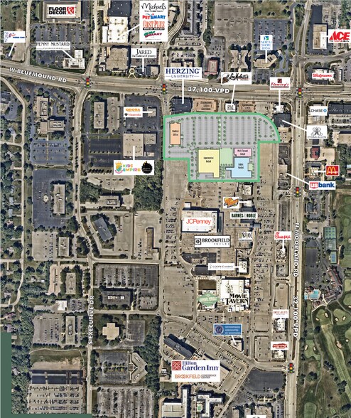 15875 W Bluemound Rd, Brookfield, WI à louer - Plan de site - Image 3 de 13