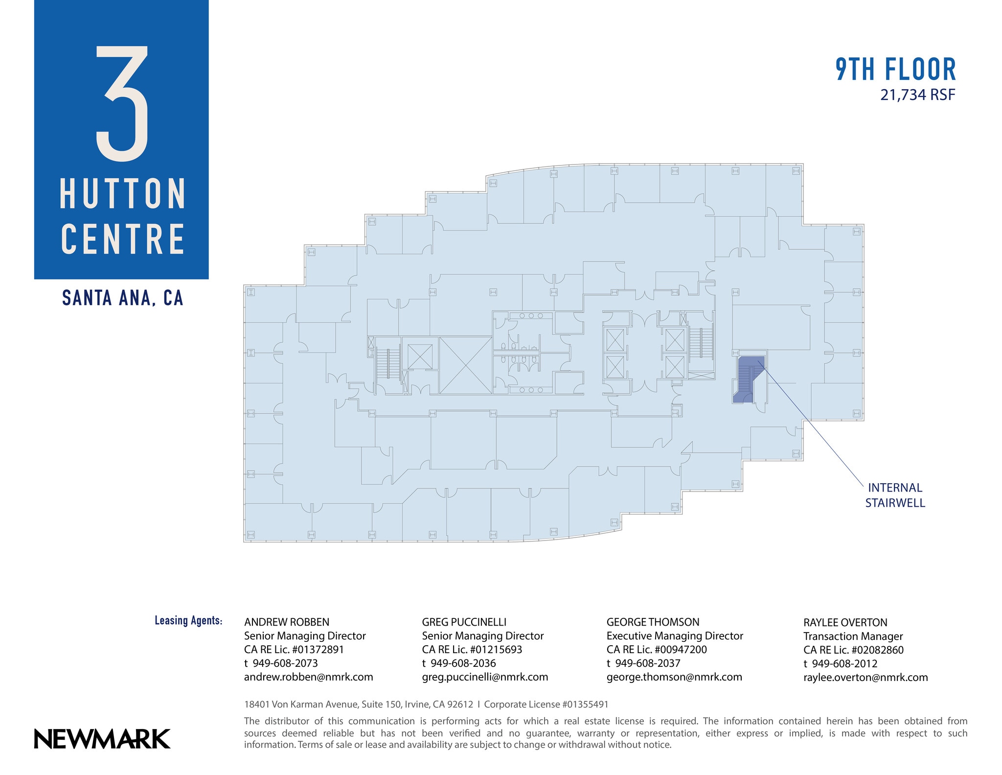3 Hutton Centre Dr, Santa Ana, CA à louer Plan d’étage- Image 1 de 2